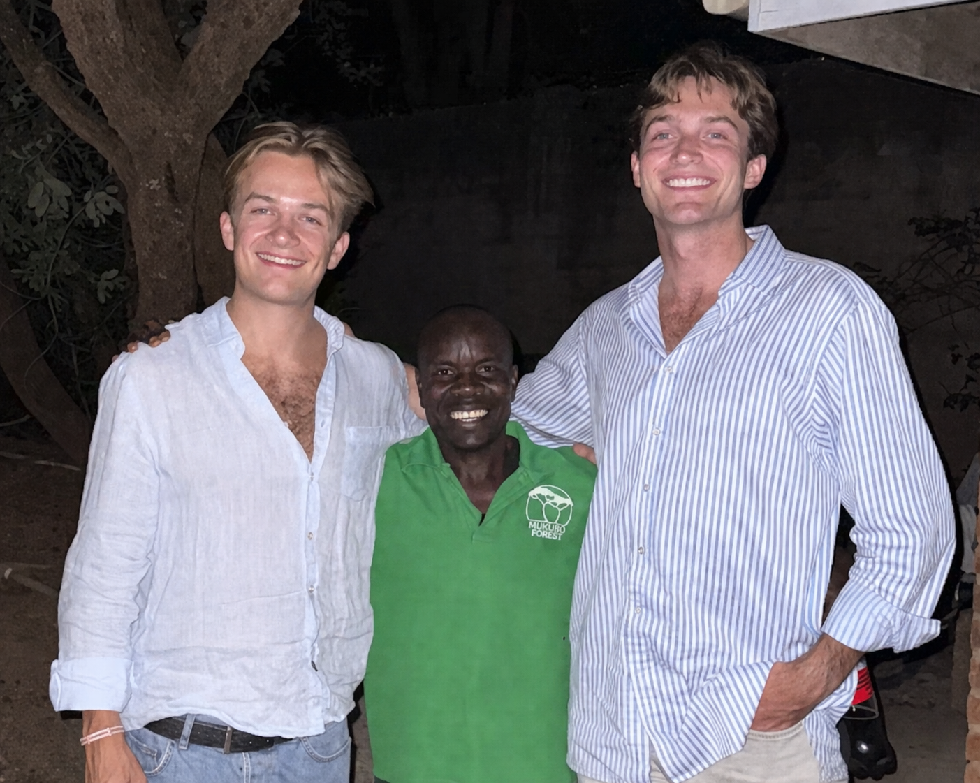 Henning, Mambwe and Olaf — the founders of Viking Primary School